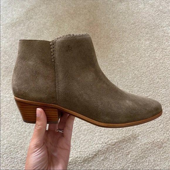Jack Rogers Bailee Suede Bootie (Olive) - Picture 4 of 5